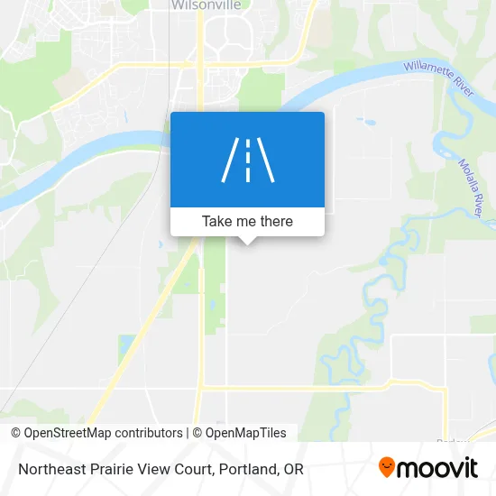 Northeast Prairie View Court map