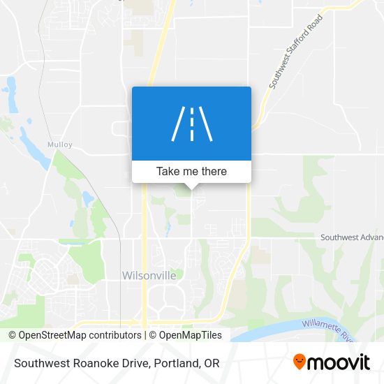 Southwest Roanoke Drive map