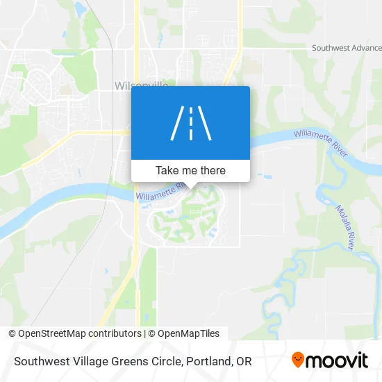 Southwest Village Greens Circle map