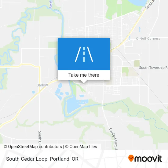 South Cedar Loop map