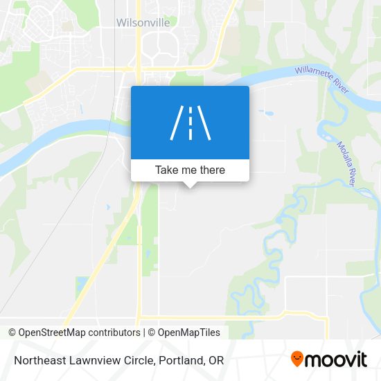 Northeast Lawnview Circle map