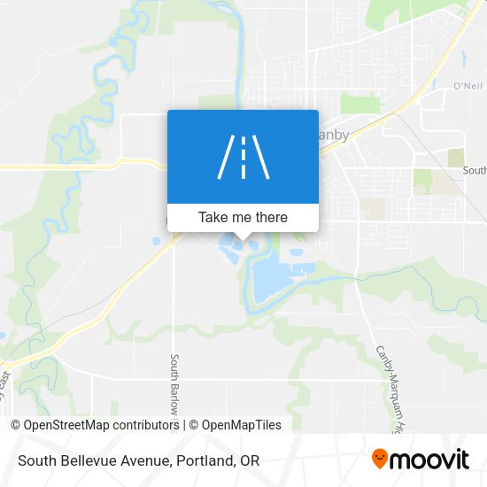 South Bellevue Avenue map