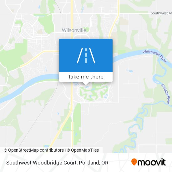 Southwest Woodbridge Court map