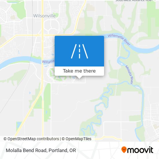 Mapa de Molalla Bend Road