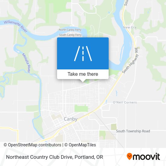 Mapa de Northeast Country Club Drive