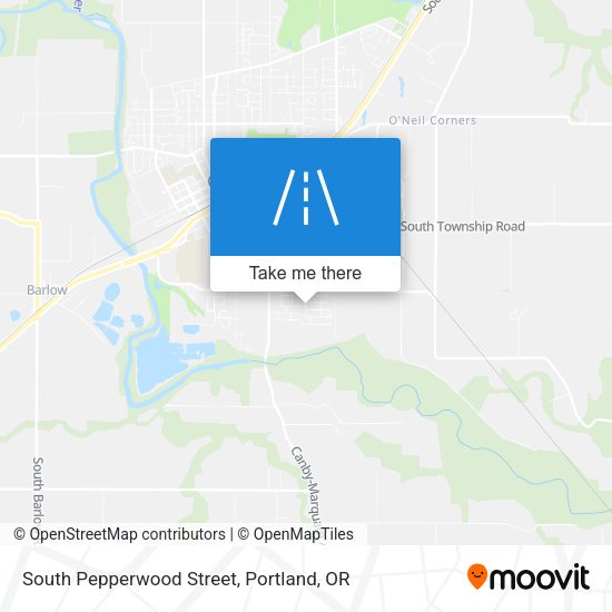 Mapa de South Pepperwood Street