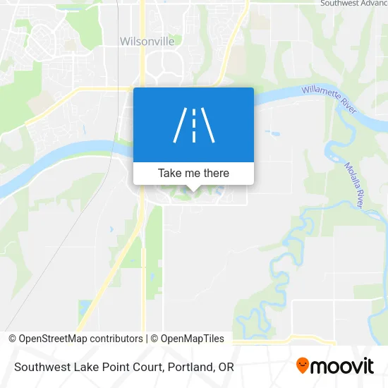 Southwest Lake Point Court map