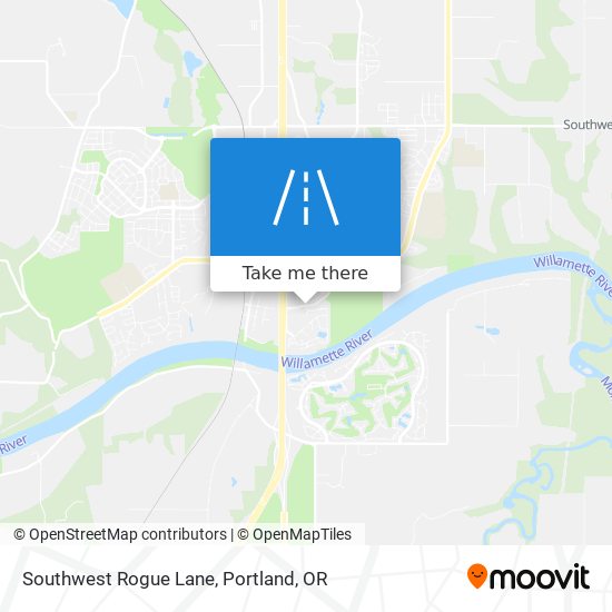 Southwest Rogue Lane map