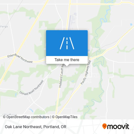 Oak Lane Northeast map