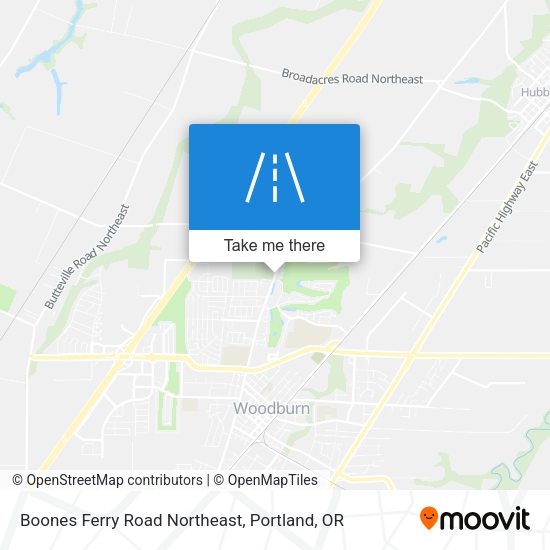 Boones Ferry Road Northeast map