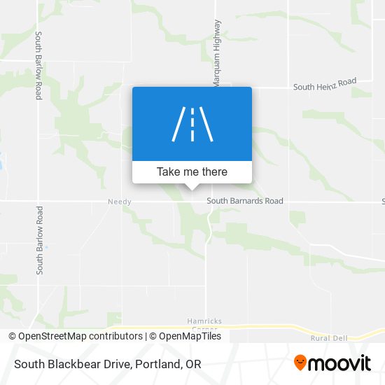 South Blackbear Drive map