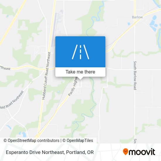 Mapa de Esperanto Drive Northeast