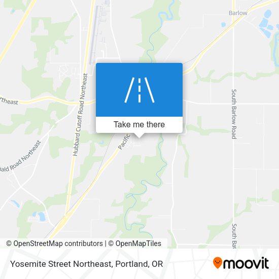 Mapa de Yosemite Street Northeast