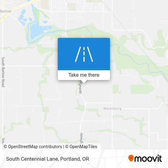 South Centennial Lane map