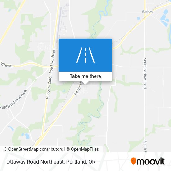 Ottaway Road Northeast map