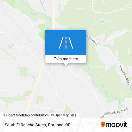 South El Rancho Street map