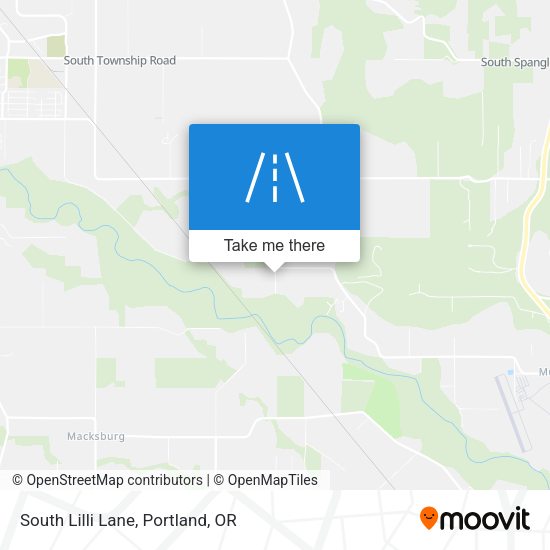 South Lilli Lane map