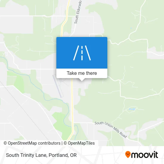 South Trinity Lane map