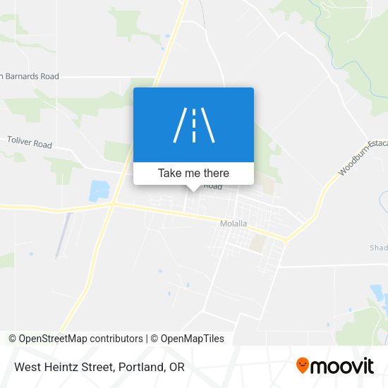 West Heintz Street map