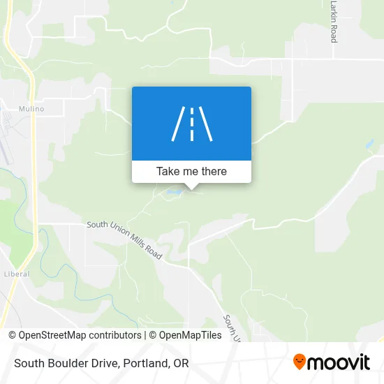 South Boulder Drive map
