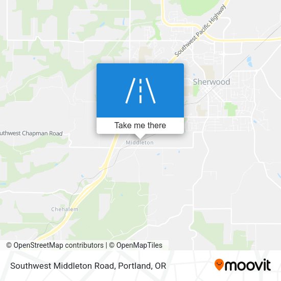 Southwest Middleton Road map