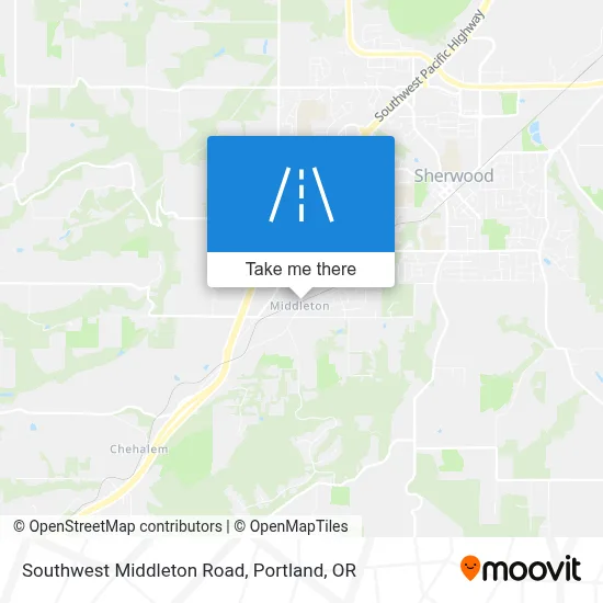 Southwest Middleton Road map