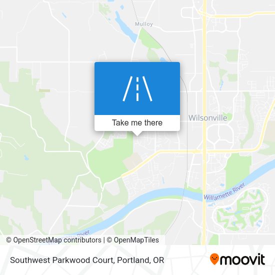 Mapa de Southwest Parkwood Court