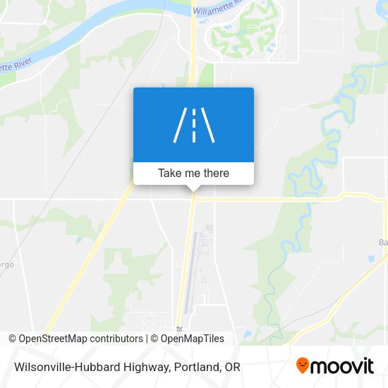 Mapa de Wilsonville-Hubbard Highway