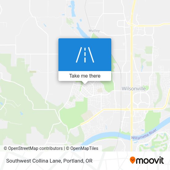 Southwest Collina Lane map