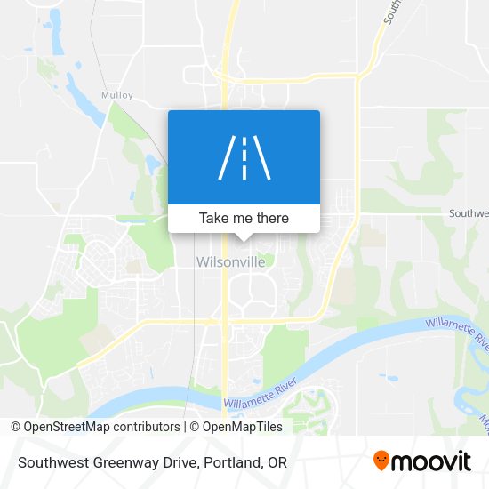 Southwest Greenway Drive map