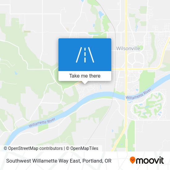 Southwest Willamette Way East map