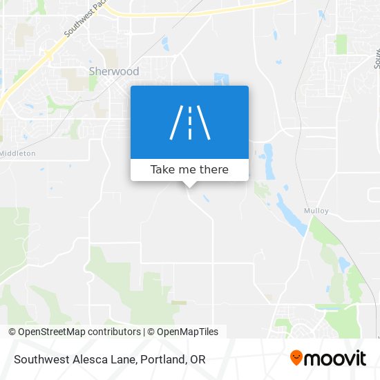 Southwest Alesca Lane map