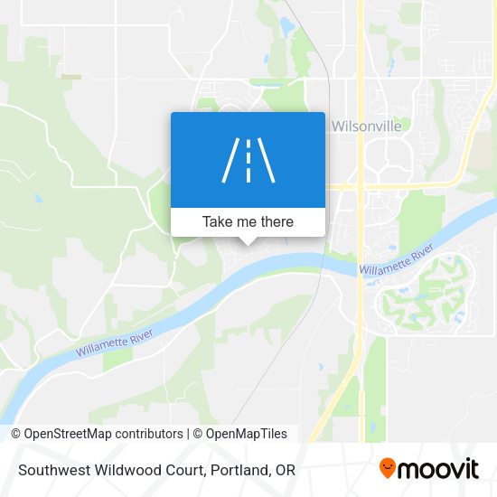 Mapa de Southwest Wildwood Court