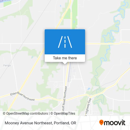 Mooney Avenue Northeast map