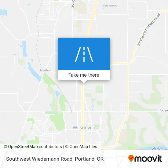 Southwest Wiedemann Road map