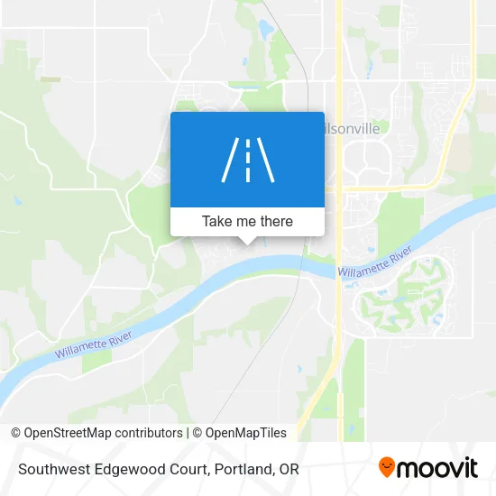 Southwest Edgewood Court map