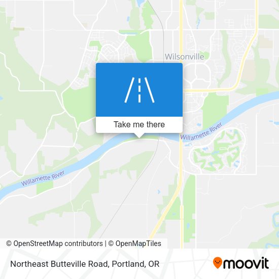Northeast Butteville Road map