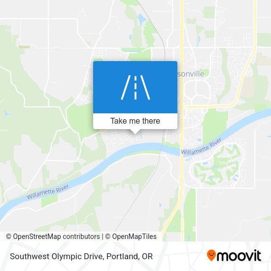Southwest Olympic Drive map