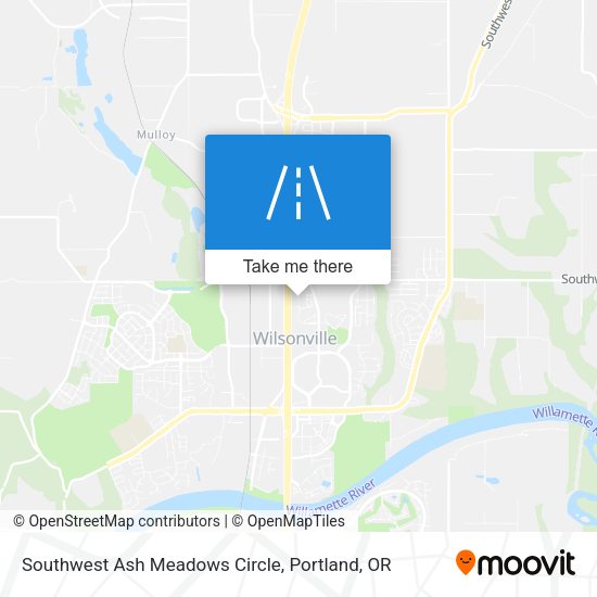 Mapa de Southwest Ash Meadows Circle