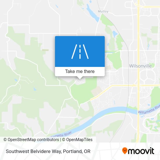 Southwest Belvidere Way map
