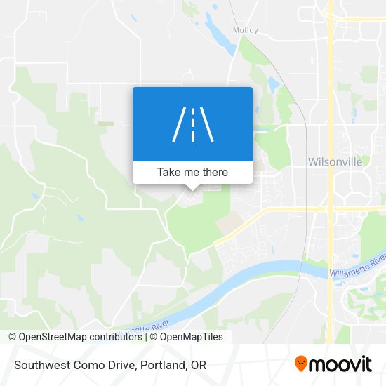 Southwest Como Drive map