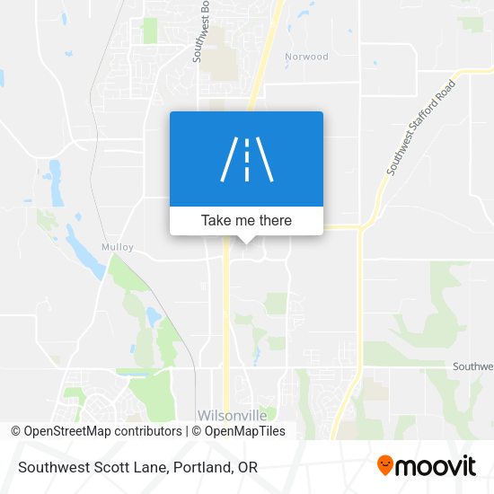 Mapa de Southwest Scott Lane