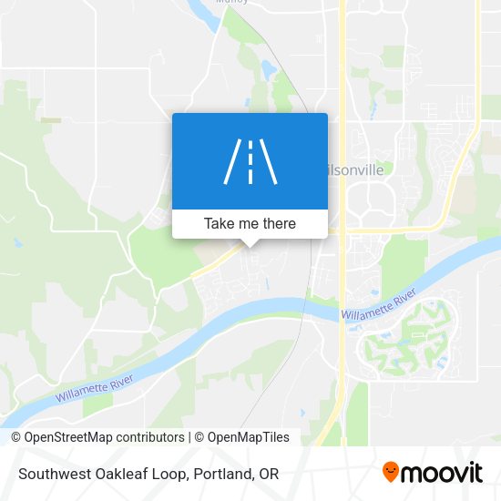 Southwest Oakleaf Loop map