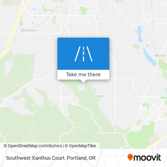 Southwest Xanthus Court map