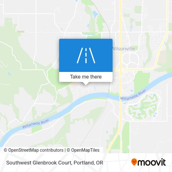 Mapa de Southwest Glenbrook Court