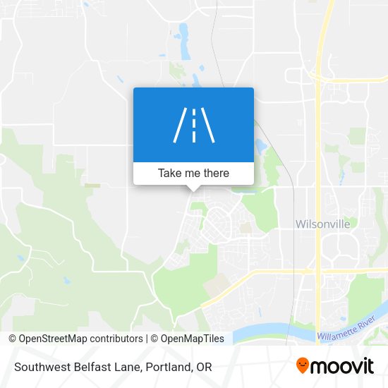 Mapa de Southwest Belfast Lane