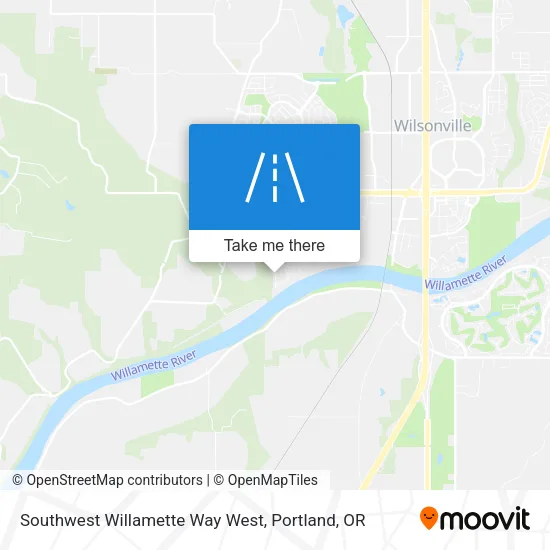 Southwest Willamette Way West map