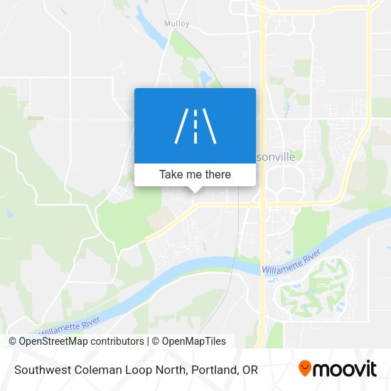 Southwest Coleman Loop North map