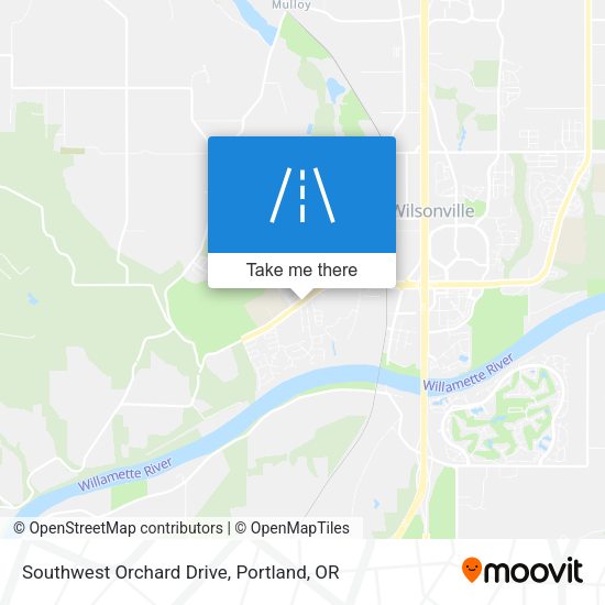 Southwest Orchard Drive map