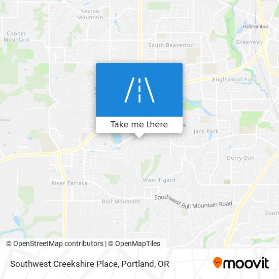 Southwest Creekshire Place map